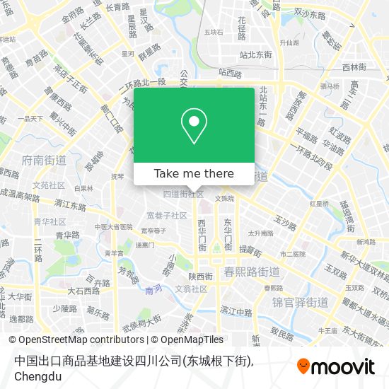 中国出口商品基地建设四川公司(东城根下街) map