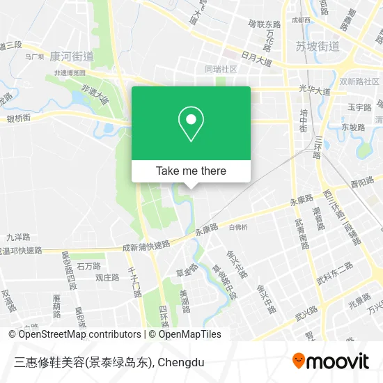 三惠修鞋美容(景泰绿岛东) map