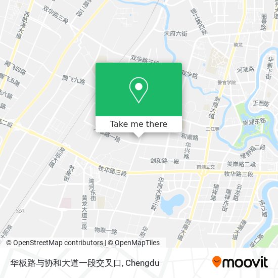 华板路与协和大道一段交叉口 map