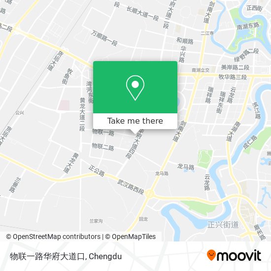 物联一路华府大道口 map