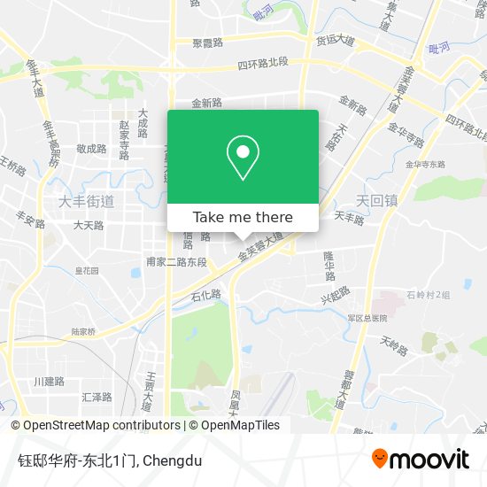 钰邸华府-东北1门 map