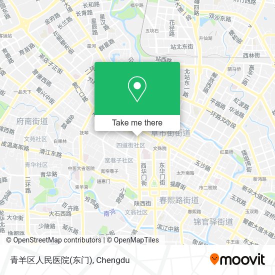 青羊区人民医院(东门) map