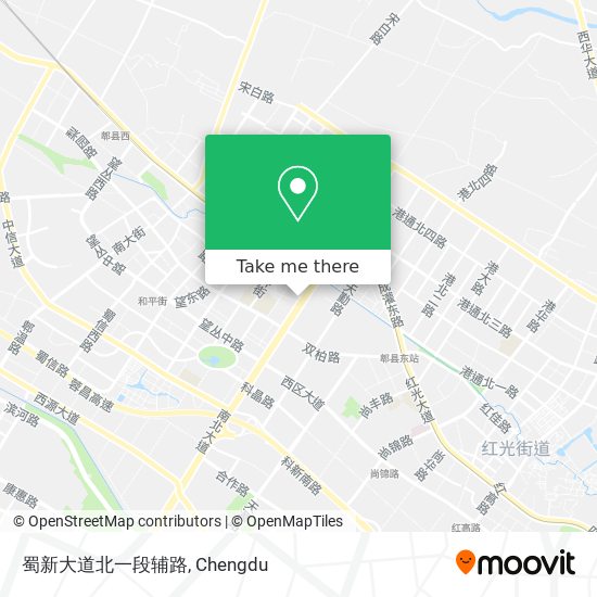 蜀新大道北一段辅路 map