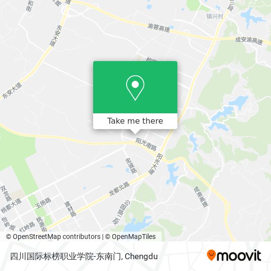 四川国际标榜职业学院-东南门 map