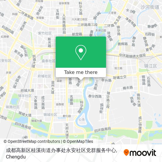 成都高新区桂溪街道办事处永安社区党群服务中心 map