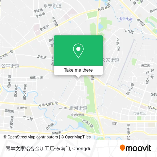 青羊文家铝合金加工店-东南门 map