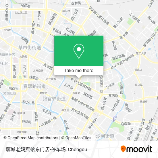 蓉城老妈宾馆东门店-停车场 map