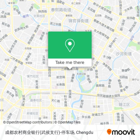成都农村商业银行(武侯支行)-停车场 map