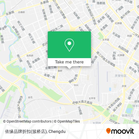 依缘品牌折扣(簇桥店) map