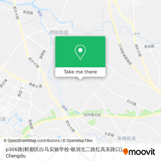 p306路(郫都区白马实验学校-银润北二路红高东路口) map