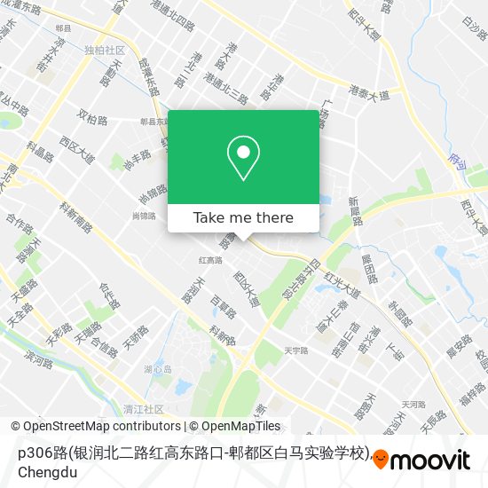 p306路(银润北二路红高东路口-郫都区白马实验学校) map