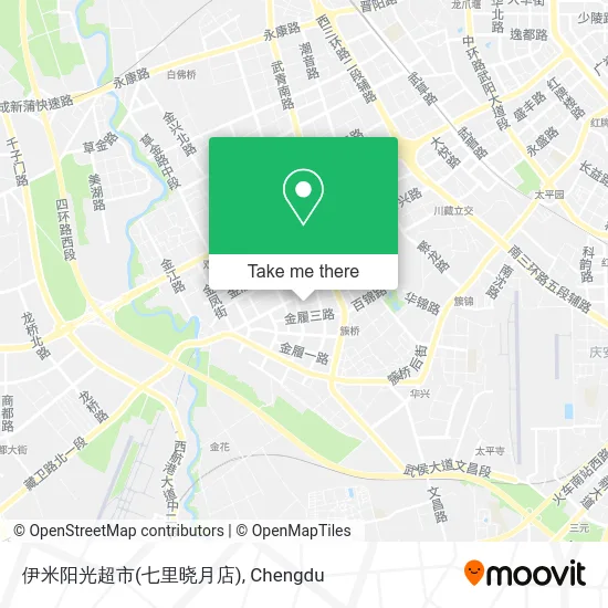 伊米阳光超市(七里晓月店) map