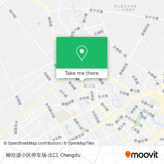 柳欣源小区停车场-出口 map