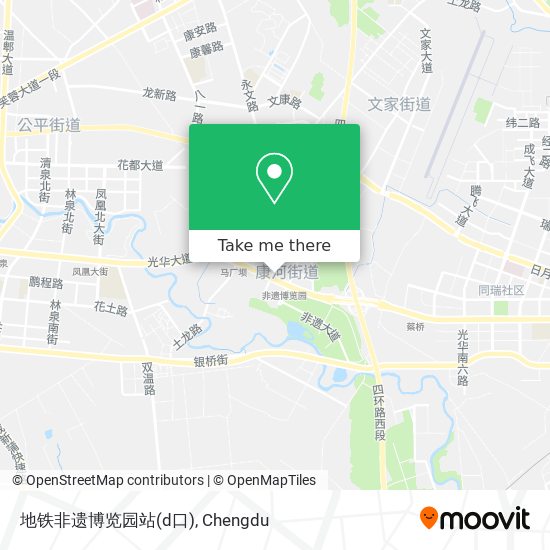 地铁非遗博览园站(d口) map