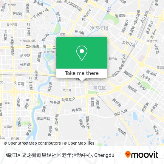 锦江区成龙街道皇经社区老年活动中心 map