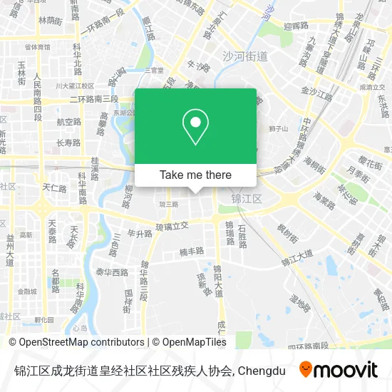 锦江区成龙街道皇经社区社区残疾人协会 map