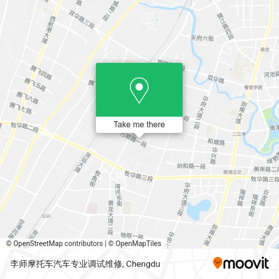 李师摩托车汽车专业调试维修 map