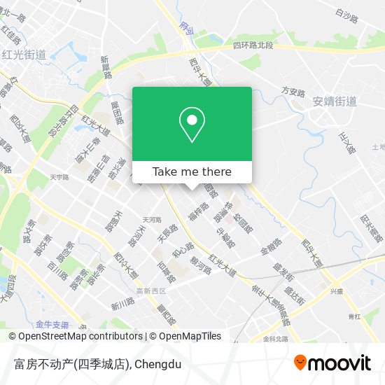 富房不动产(四季城店) map