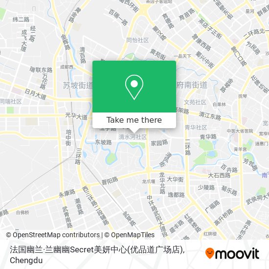 法国幽兰·兰幽幽Secret美妍中心(优品道广场店) map