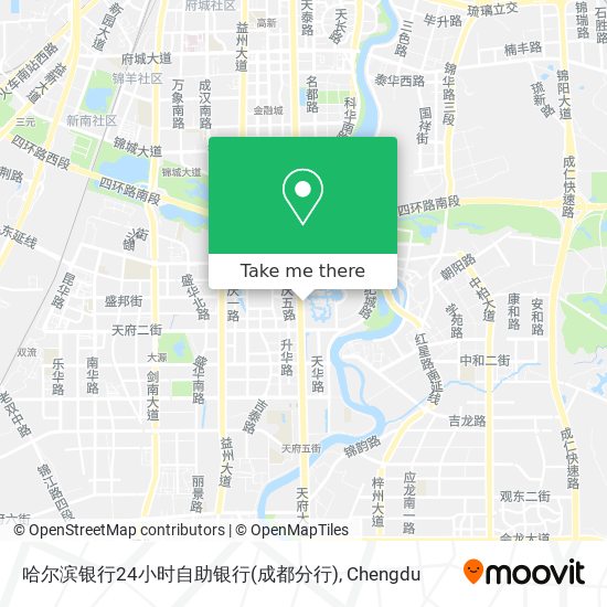 哈尔滨银行24小时自助银行(成都分行) map