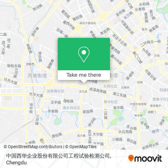 中国西华企业股份有限公司工程试验检测公司 map