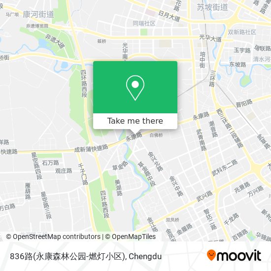 836路(永康森林公园-燃灯小区) map