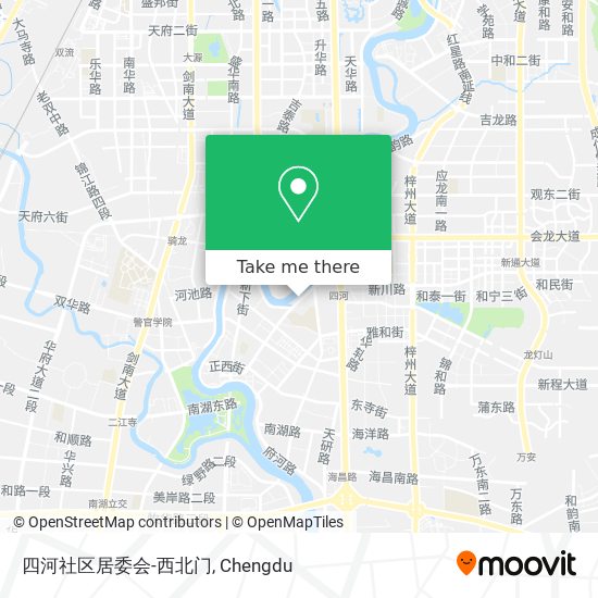 四河社区居委会-西北门 map