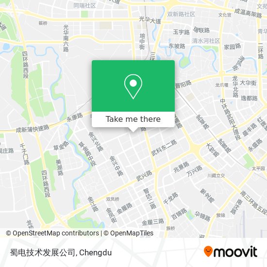 蜀电技术发展公司 map