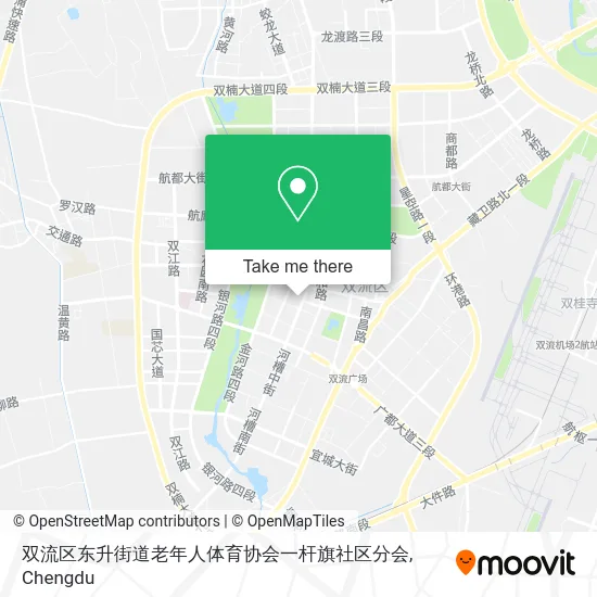 双流区东升街道老年人体育协会一杆旗社区分会 map