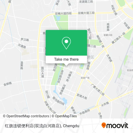 红旗连锁便利店(双流白河路店) map