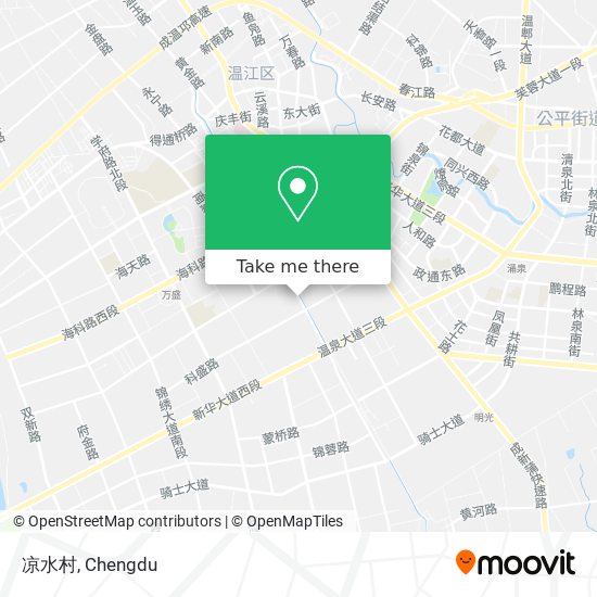 凉水村 map