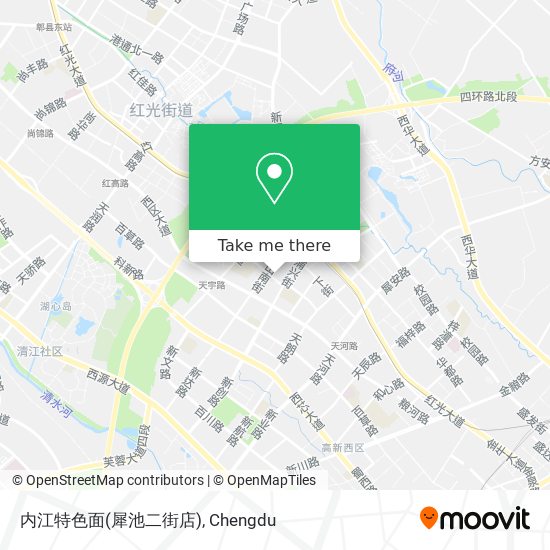 内江特色面(犀池二街店) map
