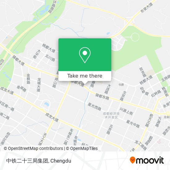 中铁二十三局集团 map