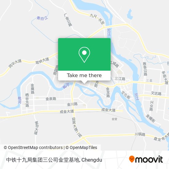 中铁十九局集团三公司金堂基地 map