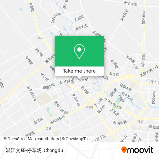 温江文庙-停车场 map
