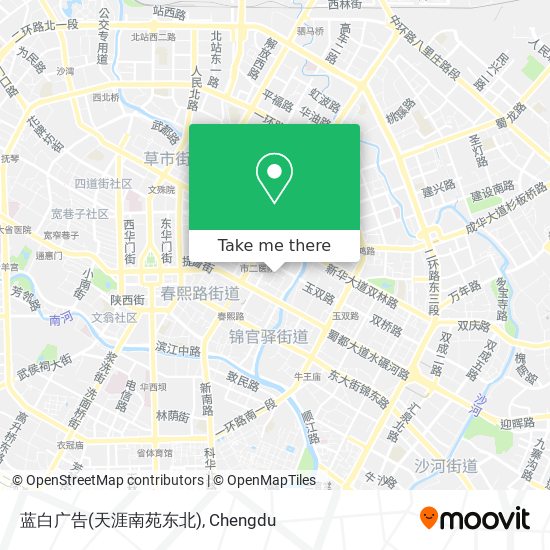 蓝白广告(天涯南苑东北) map