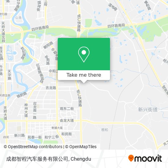 成都智程汽车服务有限公司 map