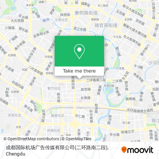 成都国际机场广告传媒有限公司(二环路南二段) map