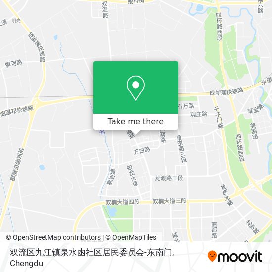 双流区九江镇泉水凼社区居民委员会-东南门 map