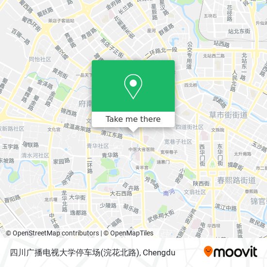 四川广播电视大学停车场(浣花北路) map
