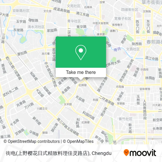 街电(上野樱花日式精致料理佳灵路店) map
