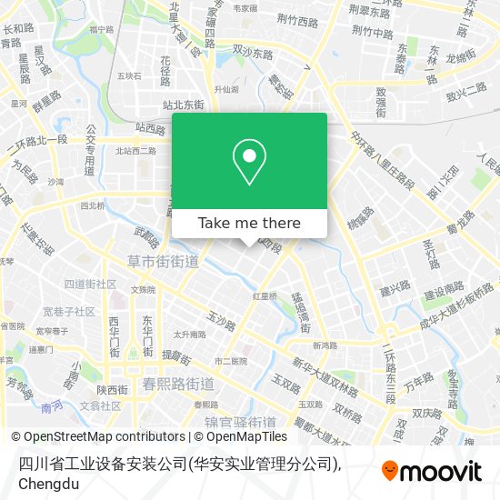 四川省工业设备安装公司(华安实业管理分公司) map