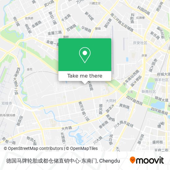 德国马牌轮胎成都仓储直销中心-东南门 map