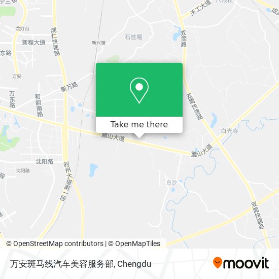 万安斑马线汽车美容服务部 map