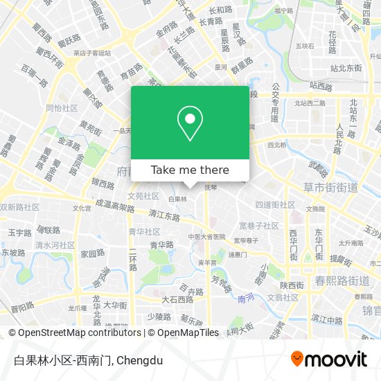 白果林小区-西南门 map