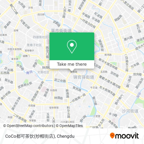 CoCo都可茶饮(纱帽街店) map