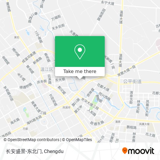 长安盛景-东北门 map