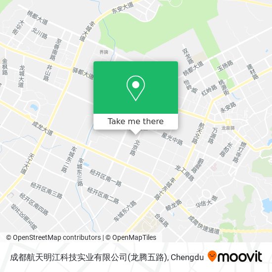 成都航天明江科技实业有限公司(龙腾五路) map