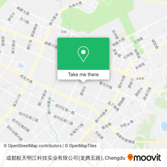 成都航天明江科技实业有限公司(龙腾五路) map
