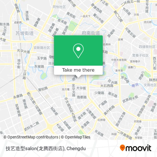 技艺造型salon(龙腾西街店) map